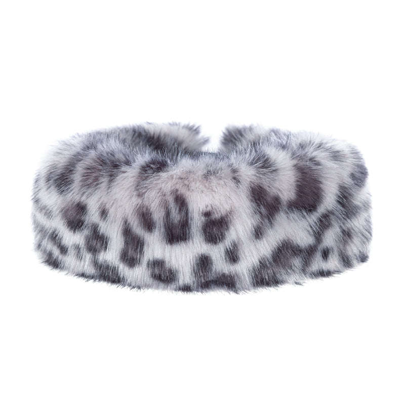 Huff Headband Silver Leopard