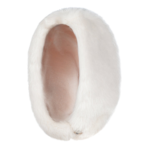  Ermine cream faux fur Hood by Helen Moore