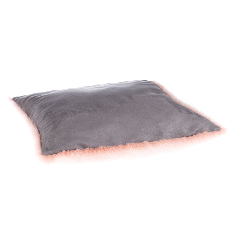 Cushion 60cm / Floor Cushion Faux Fur with Faux Suede Backing