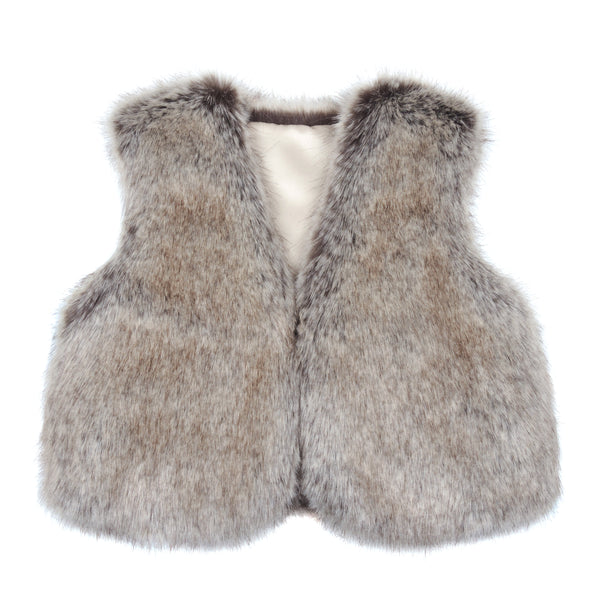 Children's Faux Fur Waistcoat by Helen Moore