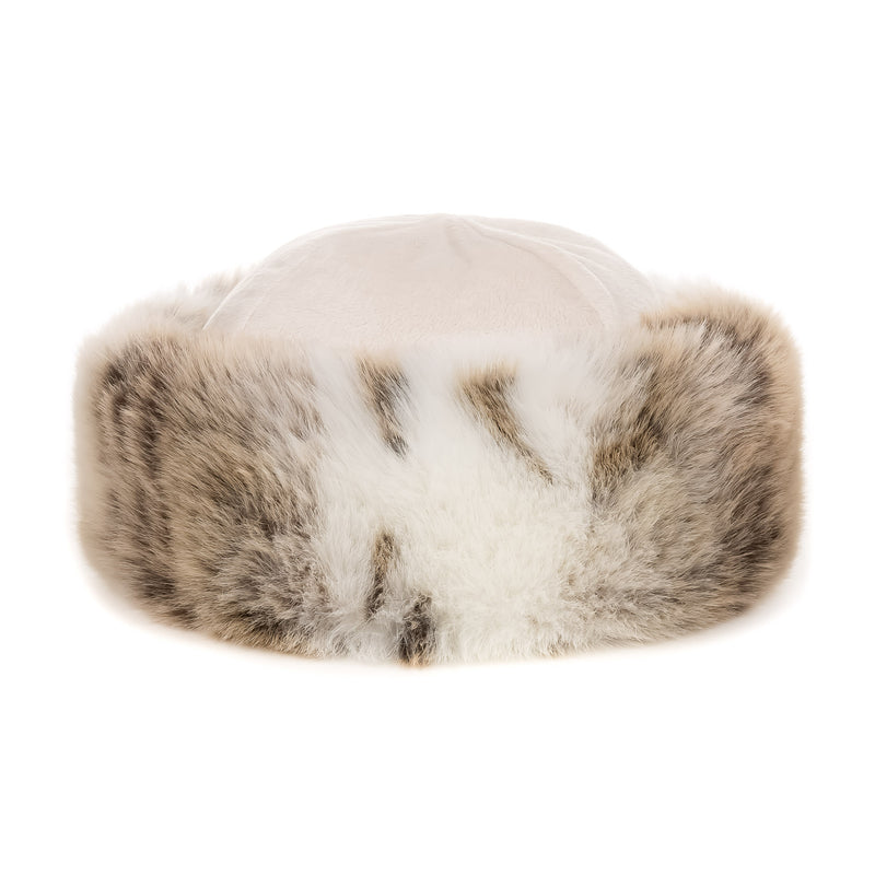  Lynx animal print faux fur Brim hat by Helen Moore