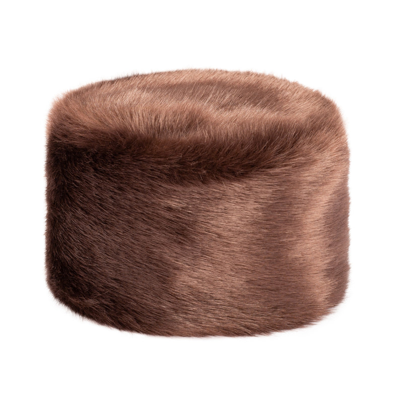 Faux Fur Pillbox Hat