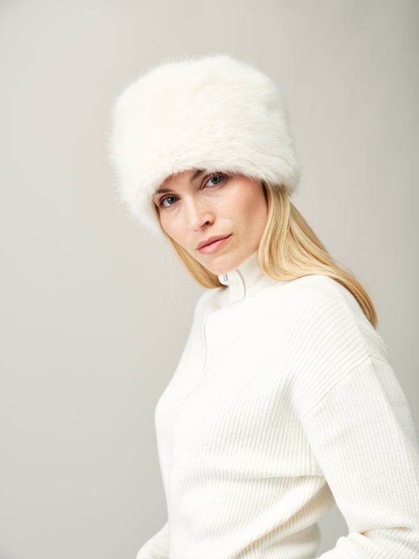 Faux Fur Pillbox Hat