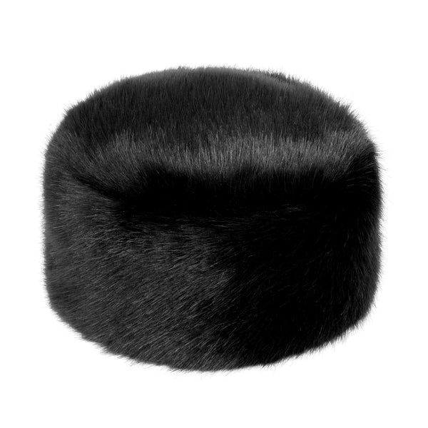 Faux Fur Pillbox Hat