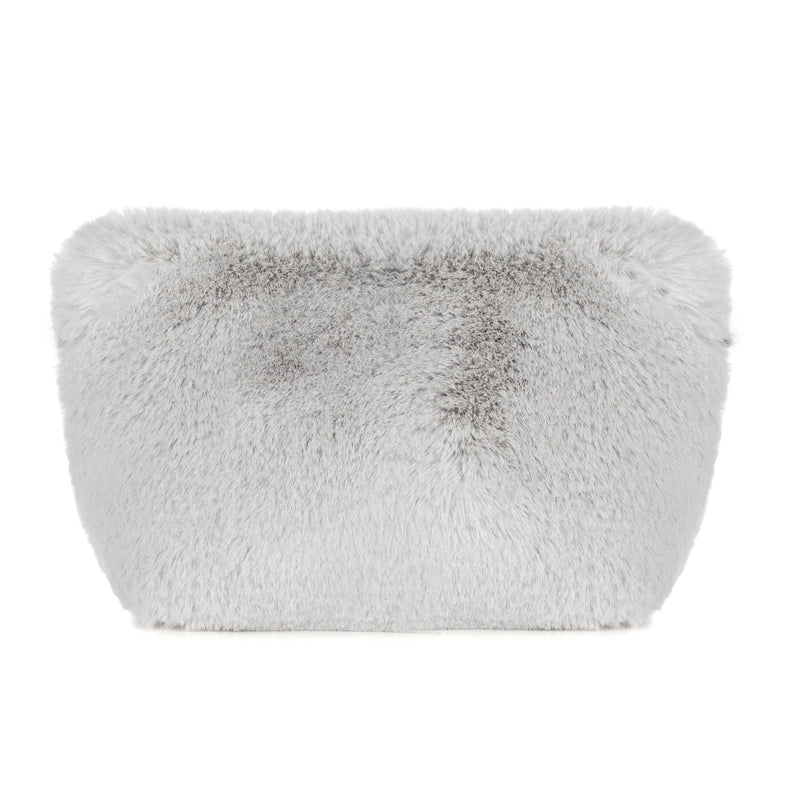 Mist Cloud faux fur make up bag by Helen Moore