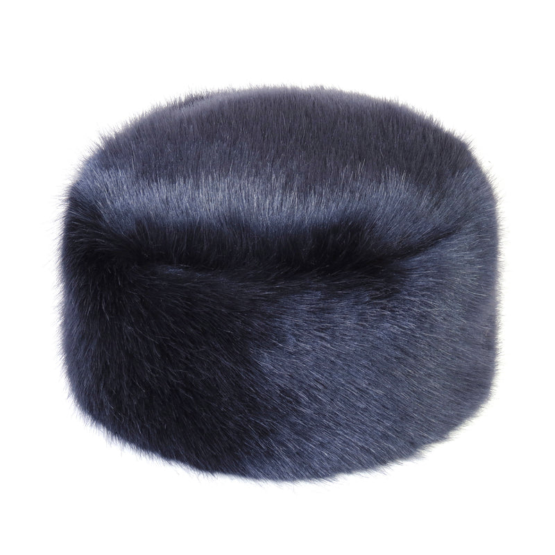 Faux Fur Pillbox Hat