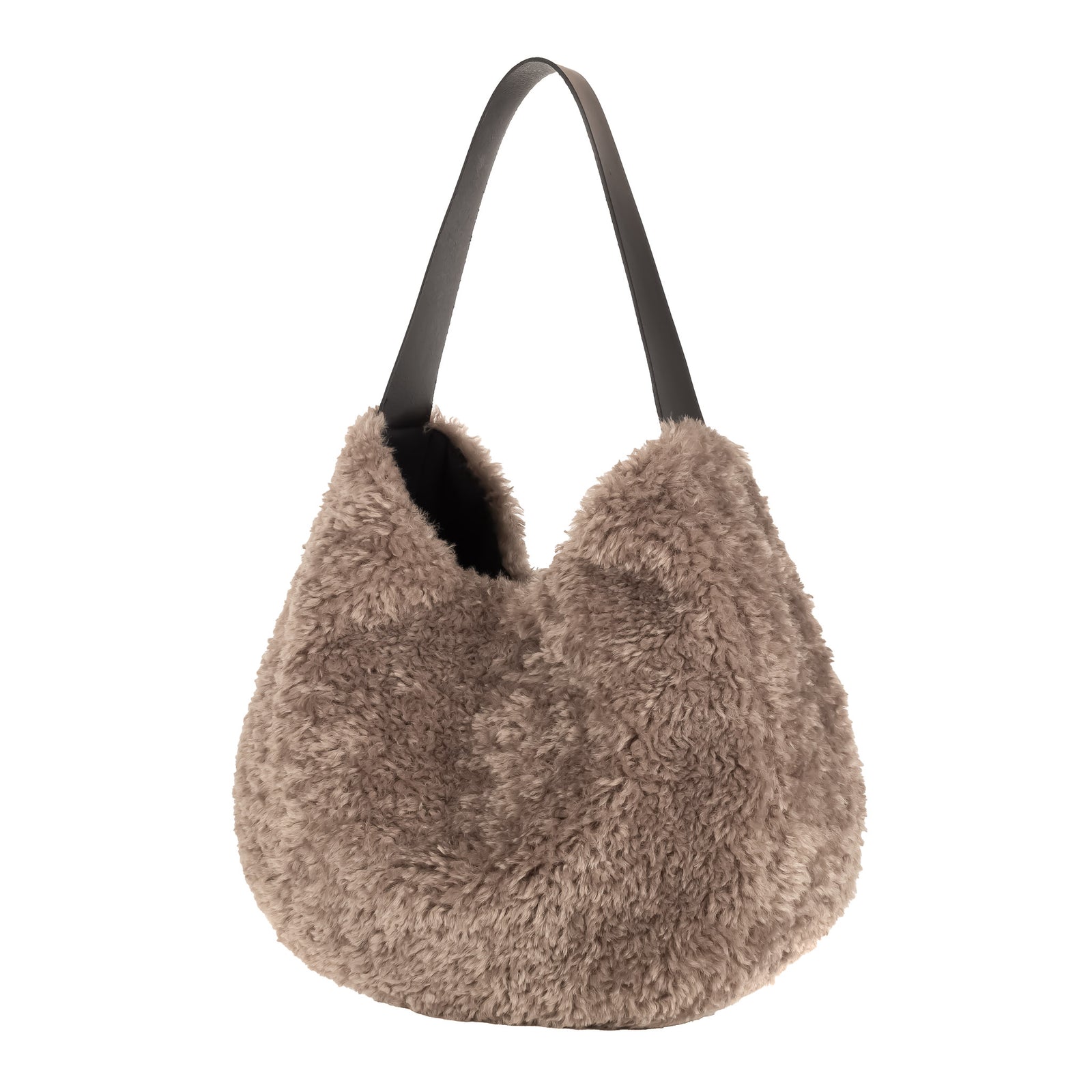 Grey faux fur bag online