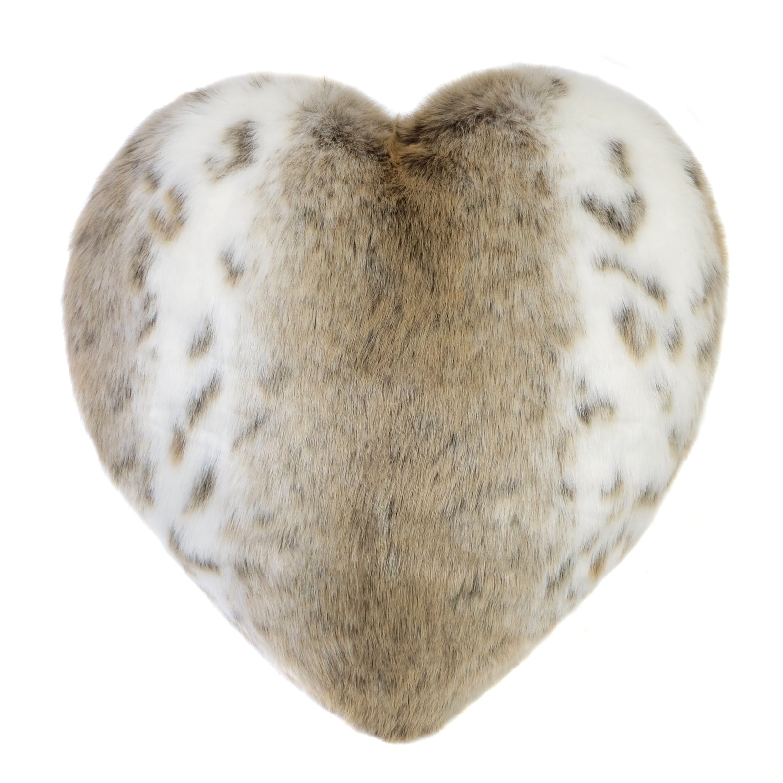 Faux fur heart pillow hotsell