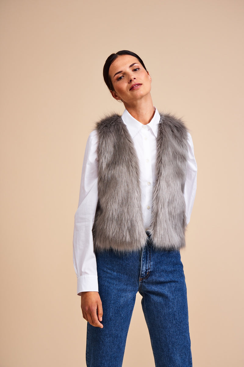 Faux Fur Waistcoat